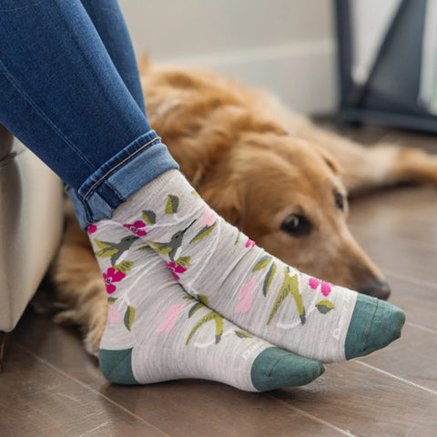 Women's Birds Of A Feather Crew Lightweight Lifestyle Socks